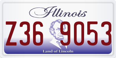 IL license plate Z369053
