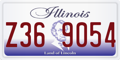 IL license plate Z369054