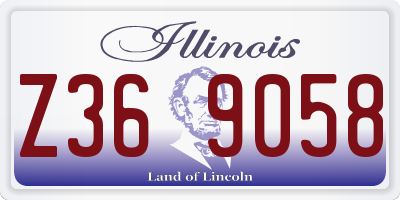 IL license plate Z369058
