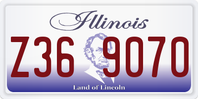 IL license plate Z369070