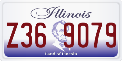 IL license plate Z369079