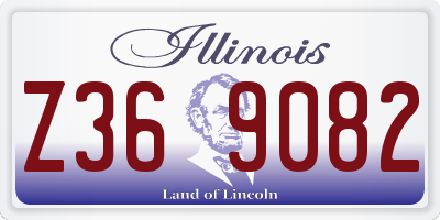 IL license plate Z369082