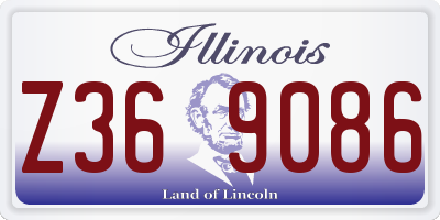 IL license plate Z369086