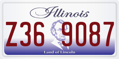 IL license plate Z369087