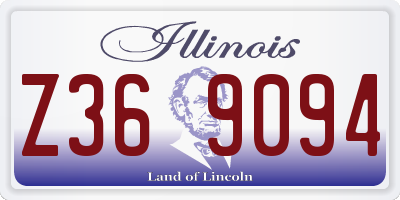 IL license plate Z369094