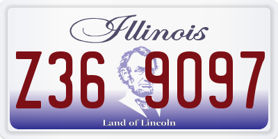 IL license plate Z369097
