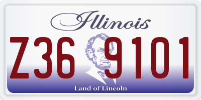 IL license plate Z369101