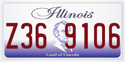 IL license plate Z369106