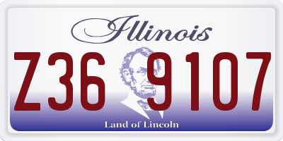 IL license plate Z369107