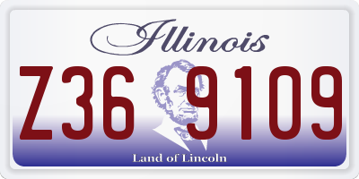 IL license plate Z369109