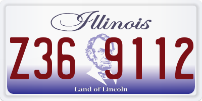 IL license plate Z369112