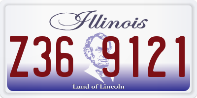 IL license plate Z369121