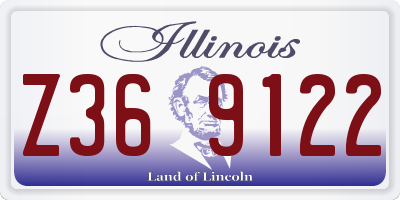 IL license plate Z369122