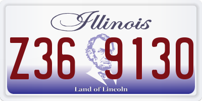 IL license plate Z369130