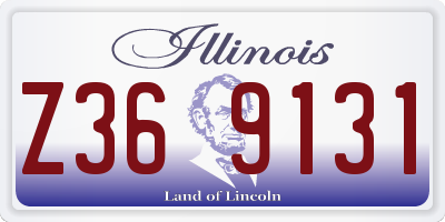 IL license plate Z369131