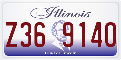 IL license plate Z369140