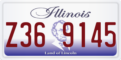 IL license plate Z369145