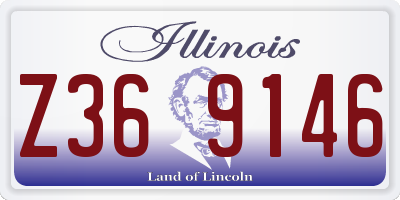 IL license plate Z369146