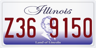 IL license plate Z369150