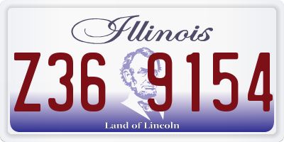 IL license plate Z369154