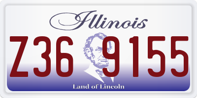 IL license plate Z369155