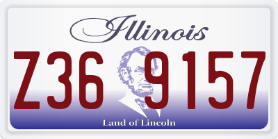 IL license plate Z369157