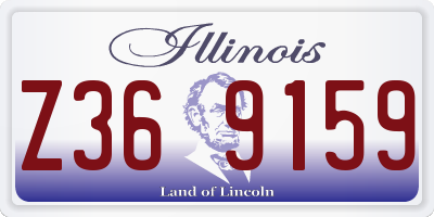 IL license plate Z369159