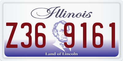 IL license plate Z369161