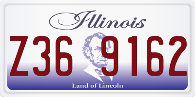 IL license plate Z369162