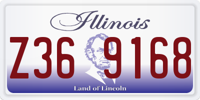 IL license plate Z369168