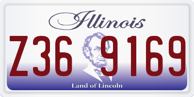 IL license plate Z369169