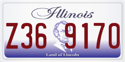 IL license plate Z369170