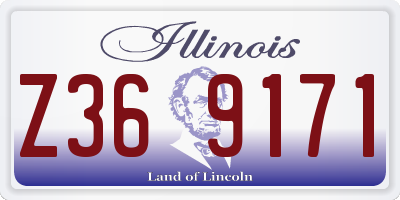IL license plate Z369171