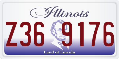 IL license plate Z369176