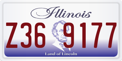 IL license plate Z369177