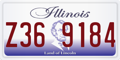 IL license plate Z369184