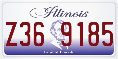 IL license plate Z369185