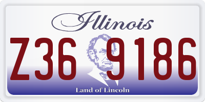 IL license plate Z369186