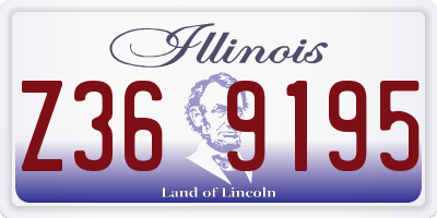 IL license plate Z369195