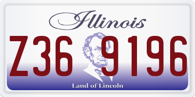 IL license plate Z369196