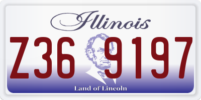 IL license plate Z369197