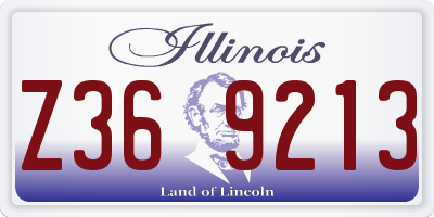 IL license plate Z369213