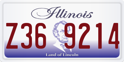 IL license plate Z369214