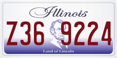 IL license plate Z369224