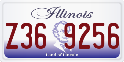 IL license plate Z369256