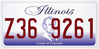 IL license plate Z369261