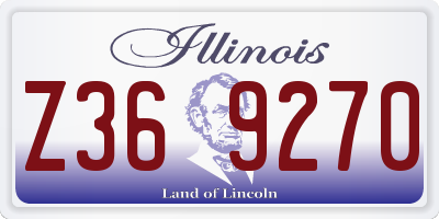 IL license plate Z369270