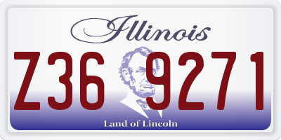 IL license plate Z369271