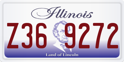IL license plate Z369272