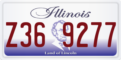 IL license plate Z369277